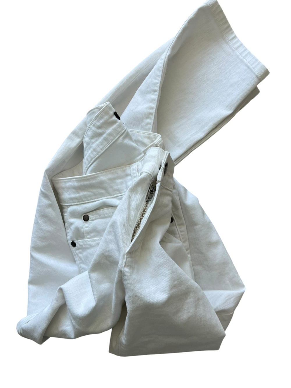 Eileen Fisher Organic Cotton Skinny Ankle Jeans White Size 4 - Picture 6 of 12